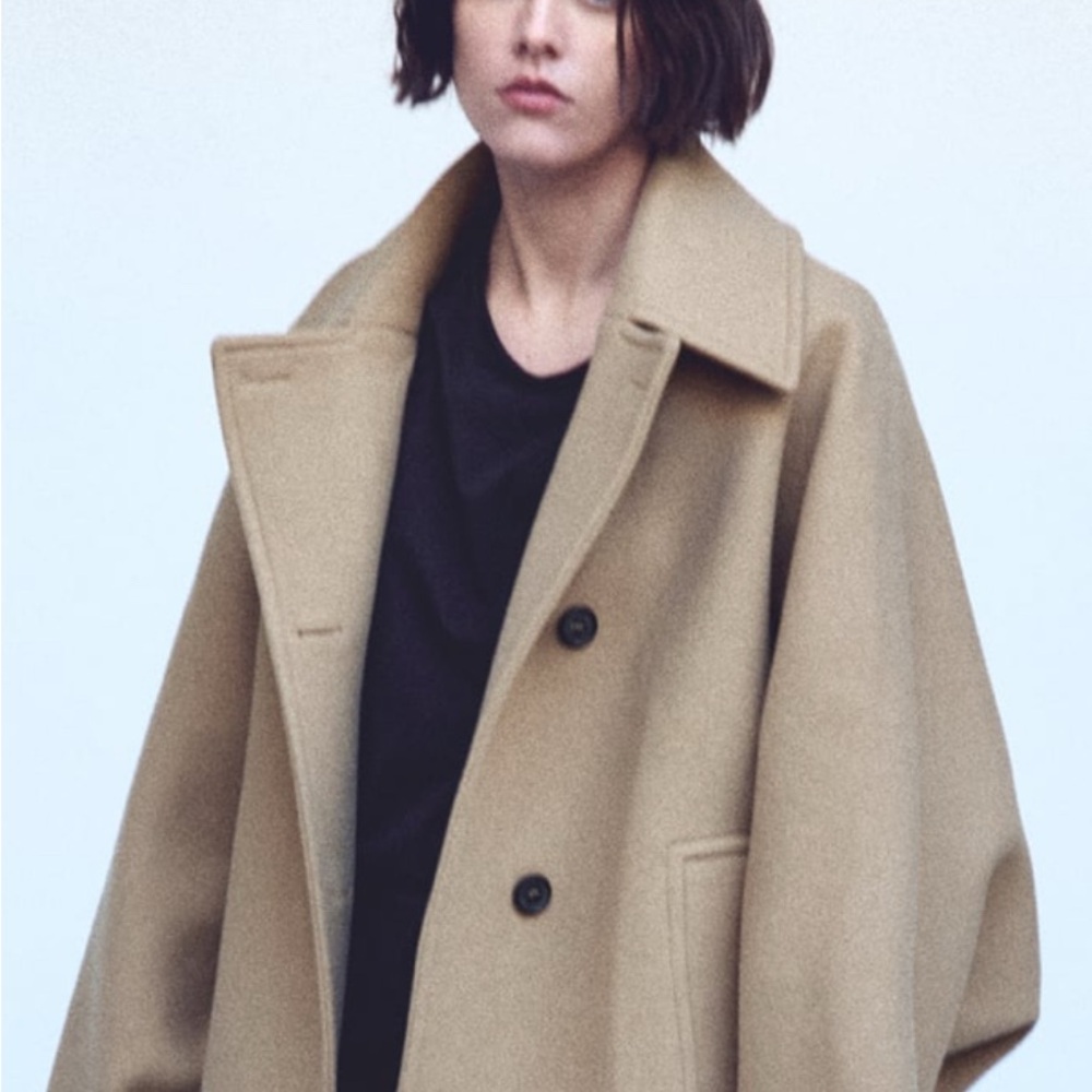 Zara Wool Blend Short Coat, ZW Collection